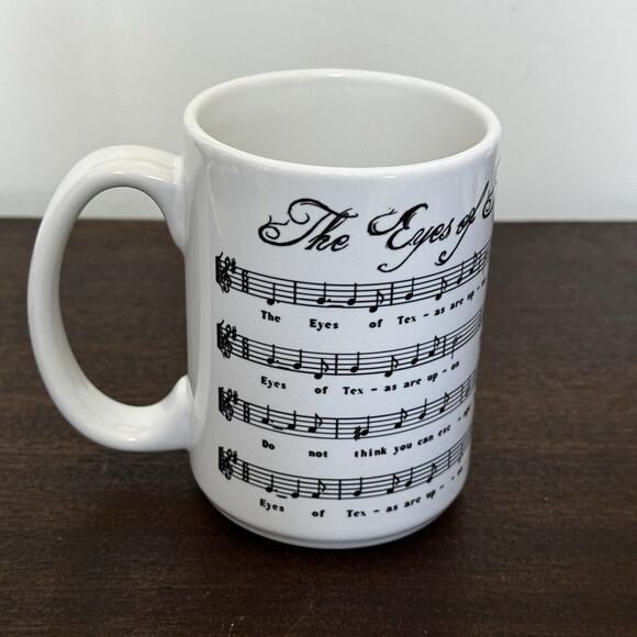University of Texas Longhorns Mug The Eyes of Texas Song Lyrics Cactus Coatings - Picture 4 of 10